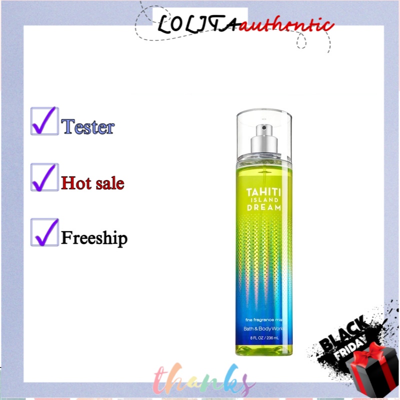 Xịt Thơm Mịn Da Lưu Hương Toàn Thân Bath & Body Works - Tahiti Island Dream-Mẫu Thử 30ml/50ml [𝙁𝙍𝙀𝙀𝙎𝙃𝙄𝙋]