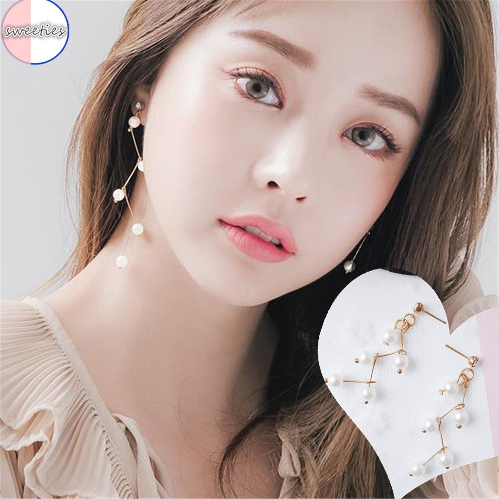 Khuyên tai tua rua dài phong cách Hàn Quốc thanh lịch dành cho nữ
