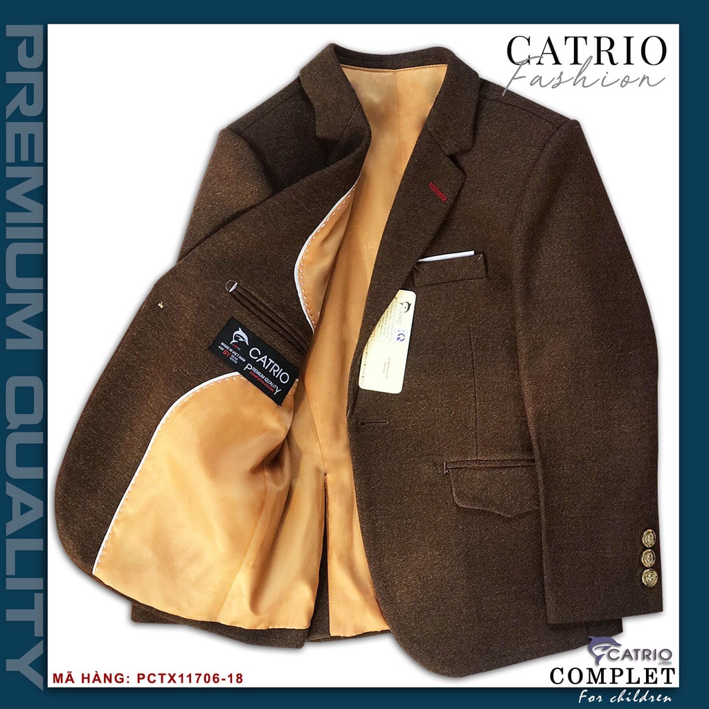 Áo đờ mi/ vest bé trai cao cấp Catrio A-PCT X11706/18