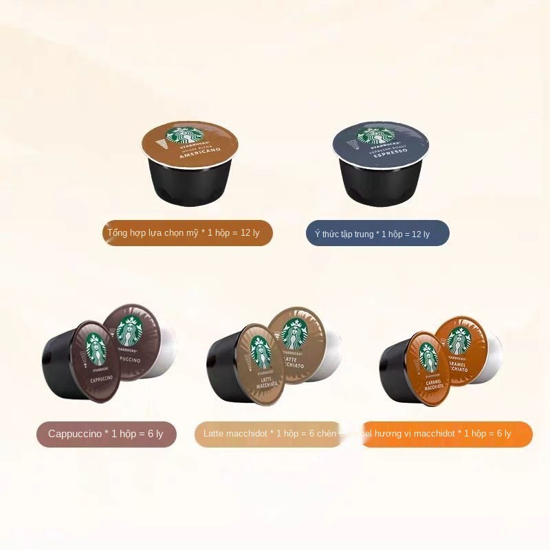 ✙☏Starbucks Cappuccino Capsule Coffee DOLCE GUSTO Capsules