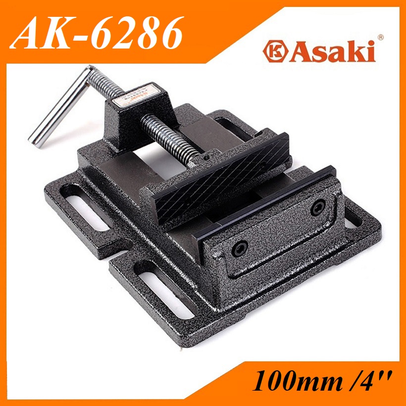 Ê tô bàn khoan 100mm/4'' Asaki AK-6286 - Độ mở tối đa 100mm