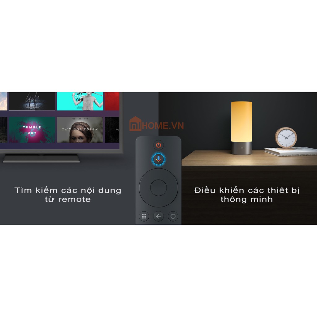 Android Tivi Box Xiaomi Mi Box S 4K 2019 Bản Quốc Tế Tiếng Việt tìm kiếm giọng nói