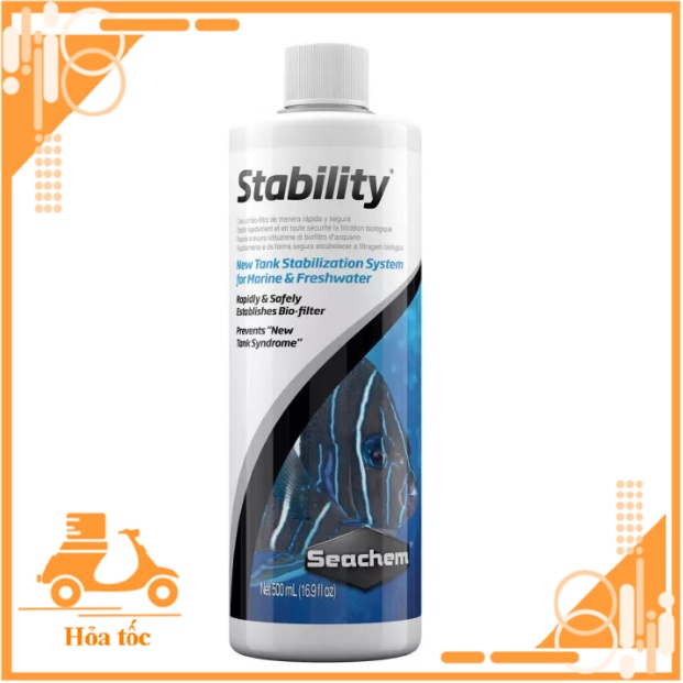 Vi sinh sống Seachem Stability vi sinh cho hồ thủy sinh, xử lý nước bể cá