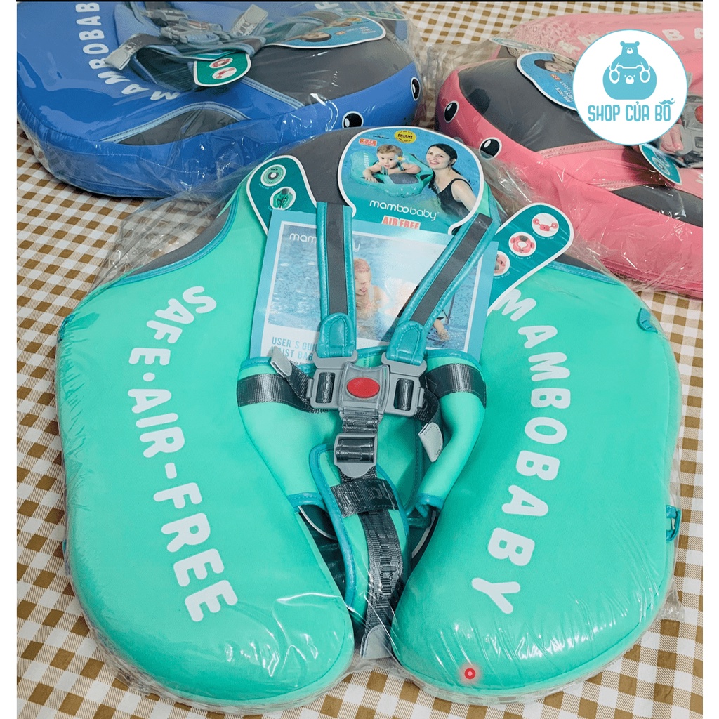 Phao bơi không bơm hơi cho bé từ 3-24 tháng phao chống lật cao cấp Mambobaby