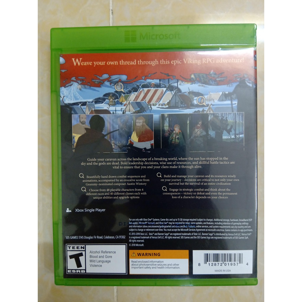 Đĩa game Xbox One Banner of Saga Trilogy