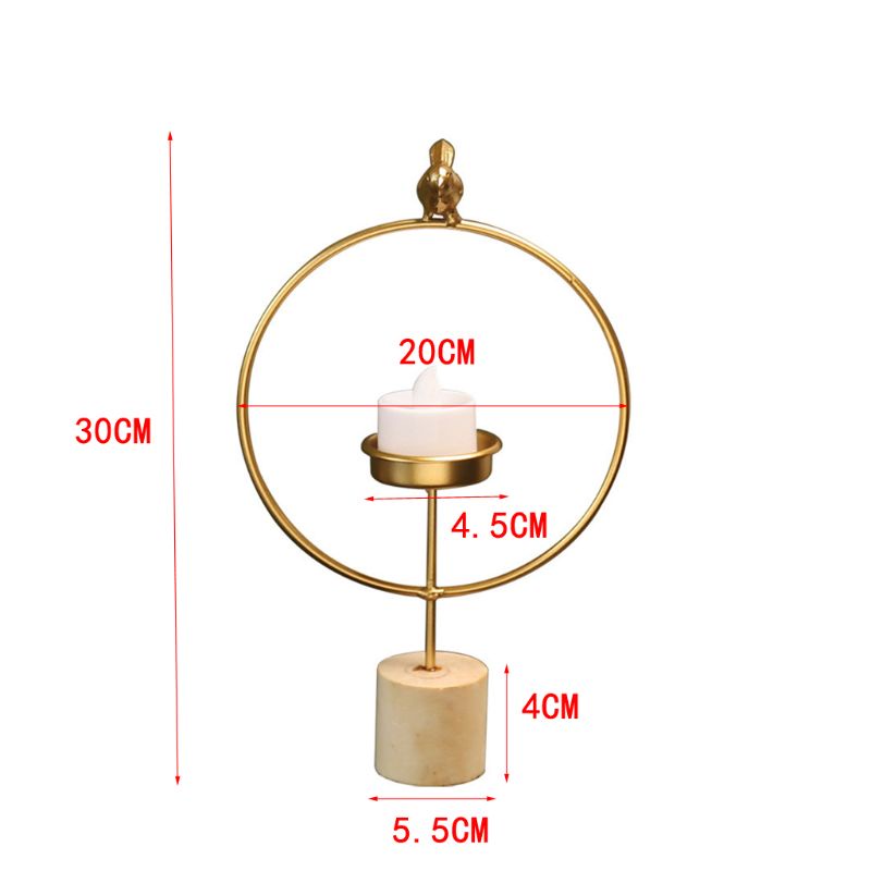 Giá Đỡ Đèn Cầy Gắn Tường Bằng Kim Loại Họa Tiết Hình Học 3D Độc Đáo Trang Trí