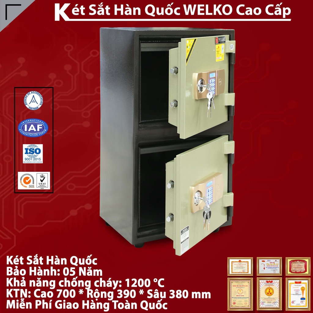 Két Sắt Hai Tầng WELKO LX700 T2 - E