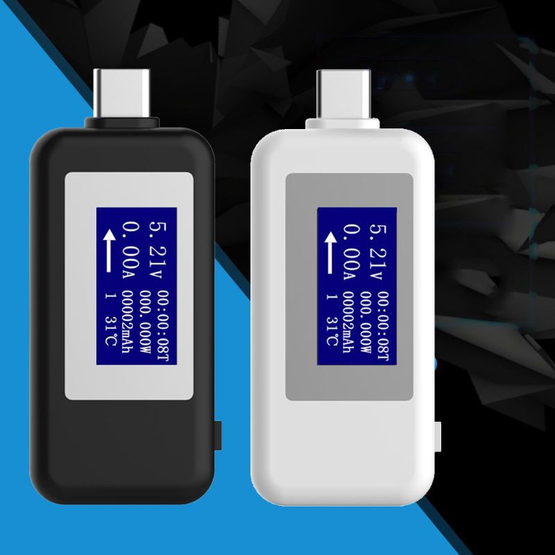 WER Thiết bị kiểm tra nguồn điện USB Type C với màn hình kĩ thuật số LCD đa chức năng với chức năng hẹn giờ
