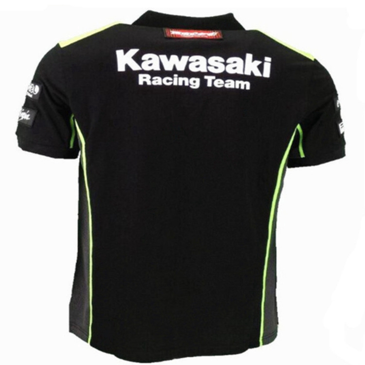 Áo thun polo tay ngắn cho người đi xe Kawasaki