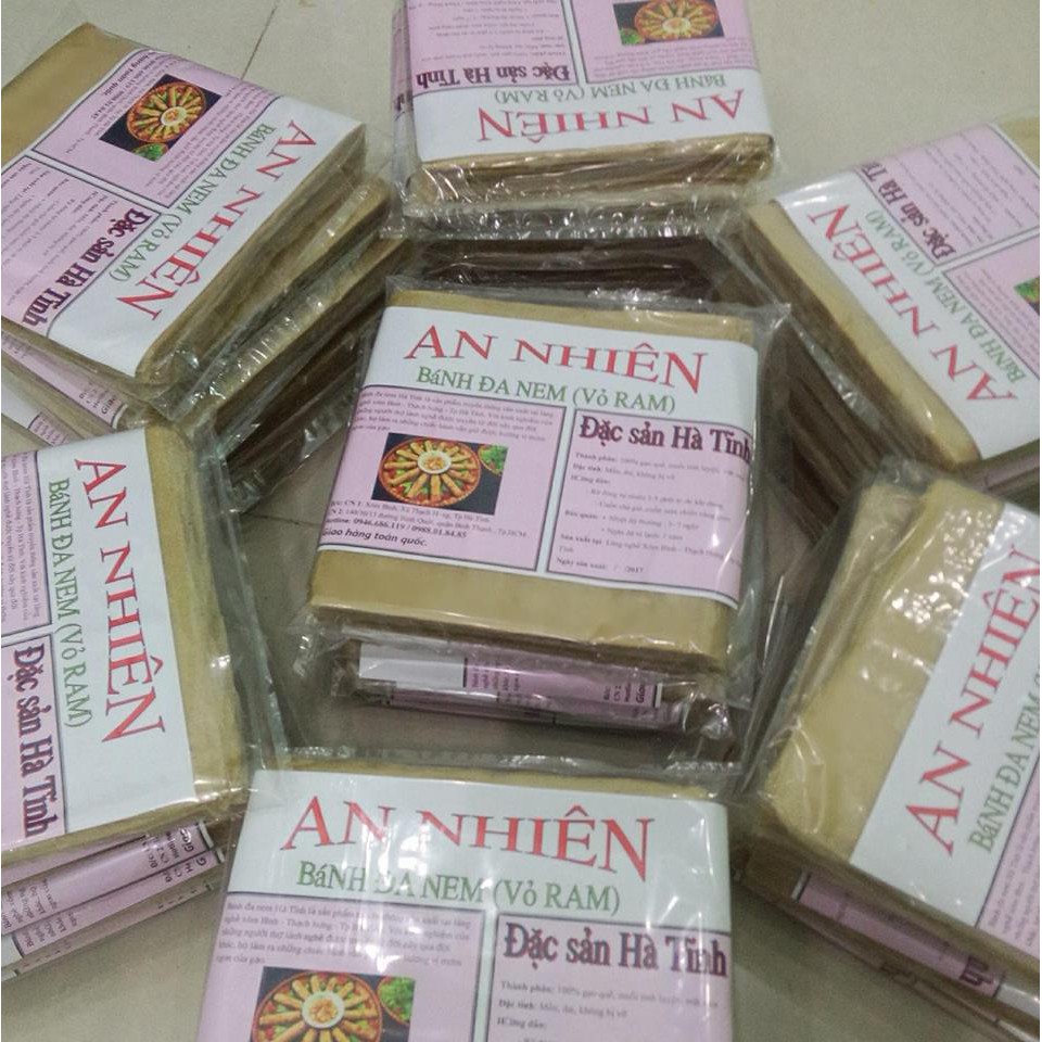 BÁNH ĐA NEM (BÁNH RAM) HÀ TĨNH - Hiệu AN NHIÊN | Shopee Việt Nam