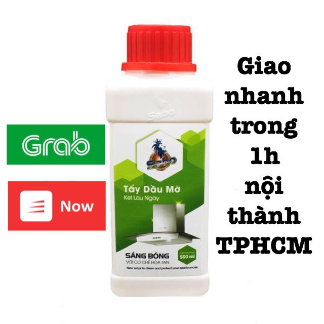 Tẩy dầu mỡ SABO tẩy sạch dầu mỡ cứng đầu trên máy hút mùi, bếp gas, bếp từ, tường bếp, xoong chảo