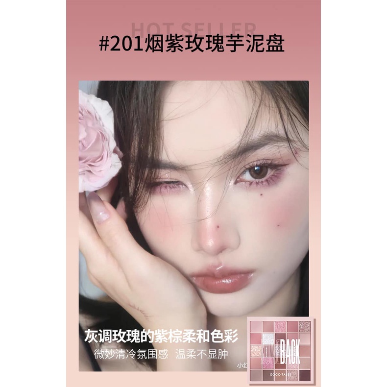 Bảng phấn mắt 25 màu GOGO TALES Crystal Color Charming Eyes 29.5g