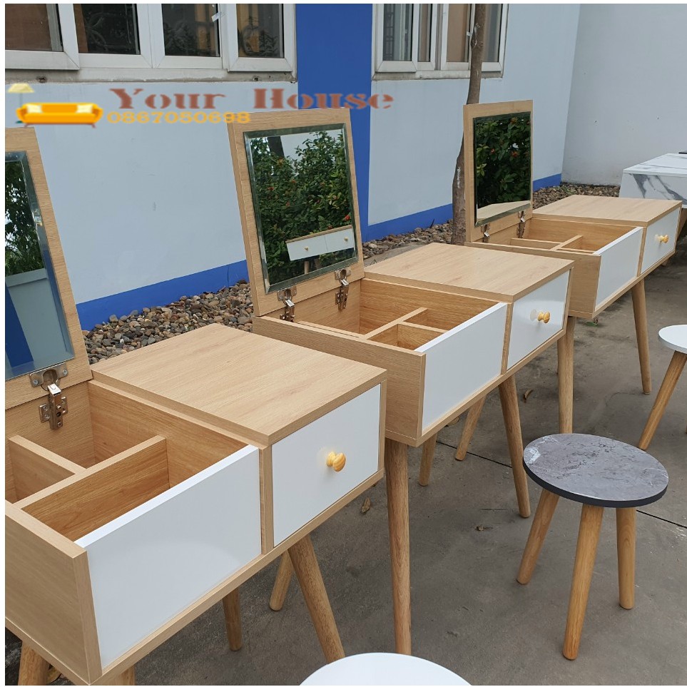 Bàn Trang Điểm, Bàn Phấn Cao Cấp YOUR_HOUSE Cao 73cm Rộng 60cm Gỗ MDF