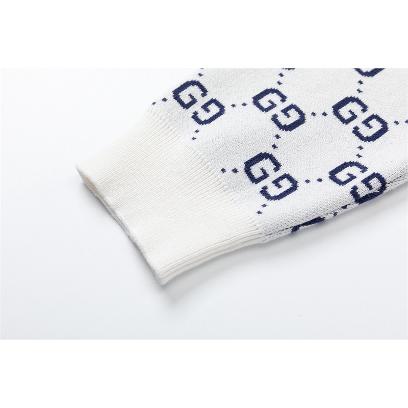 Gu Áo Sweater Đa Năng Đơn Giản Đa Năng Biểu Tượng Đôi G Công Nghiệp Nặng Sang Trọng Tươi Tắn