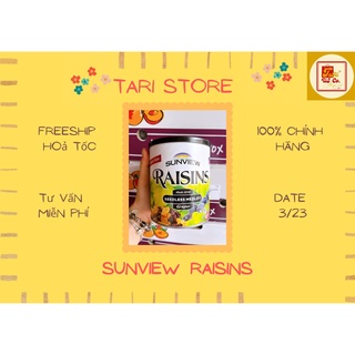 Nho Khô Mỹ SUNVIEW RAISINS hũ 425g loại hỗn hợp DATE 3/23