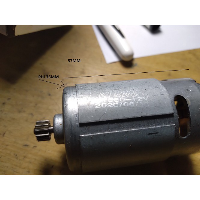 Mô tơ máy khoan pin loại12V,18V,21V- 12 răng – thay thế cho máy khoan pin