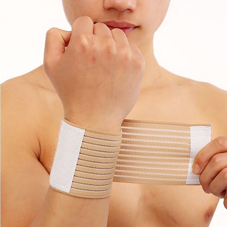 Băng quấn cổ tay hỗ trợ nâng tạ/ tennis bằng cotton co giãn