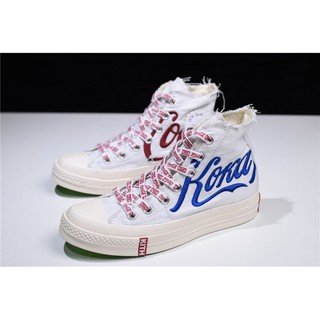 Giày Converse bằng vải canvas họa tiết coca cola năm 1970 cho nam và nữ 162986C