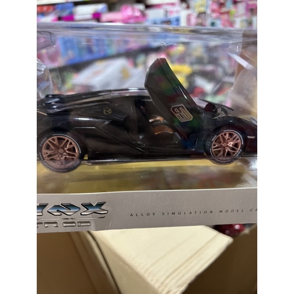 Xe mô hình sắt- xe đua thể thao tốc độ đóng mở cửa