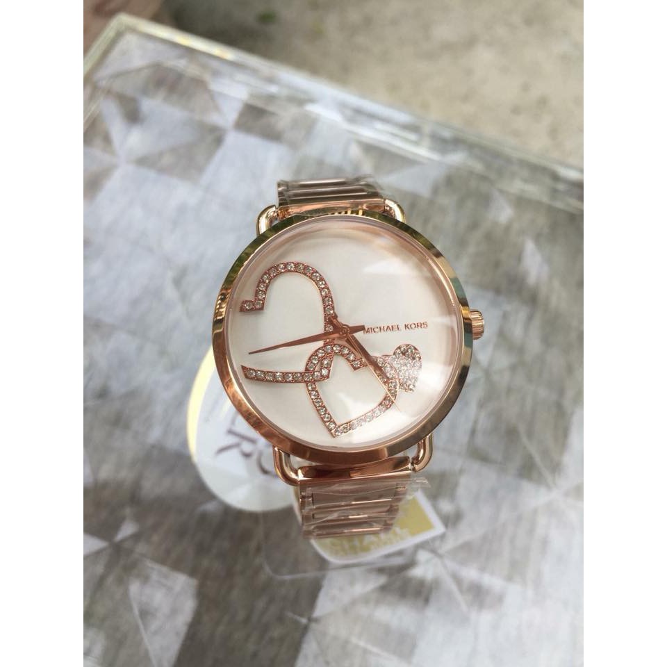 Đồng hồ nữ Michael Kors Portia MK3825 - Máy Quartz - Mặt kính khoáng cứng - Dây thép không gỉ