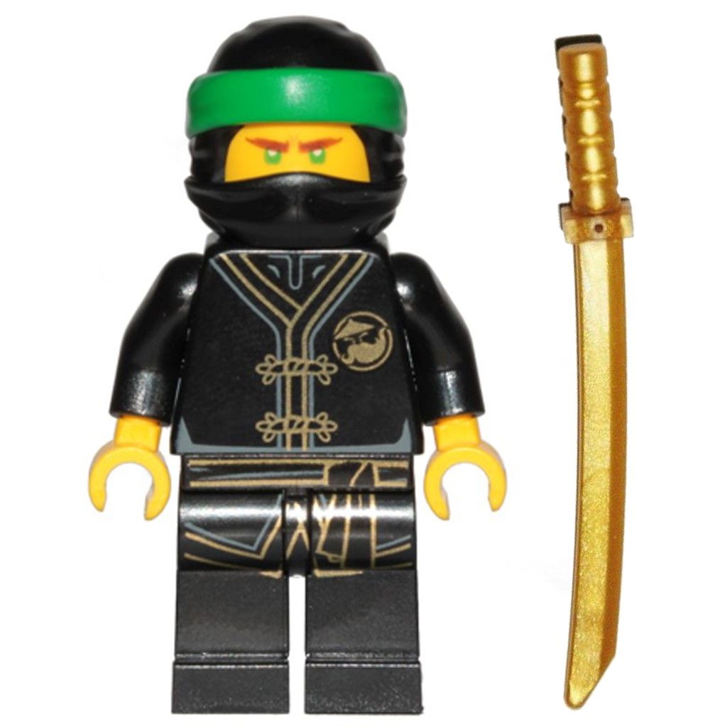 LEGO Ninjago Minifigure - Lloyd - Black Wu-Cru Training Gi, Head Wrap