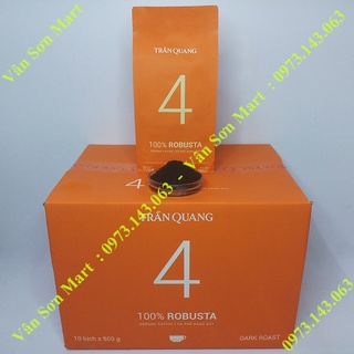 Thùng cà phê rang xay số 4 Trần Quang 100% Robusta