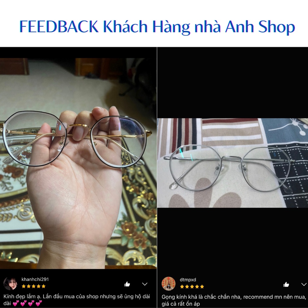 Gọng kính kim loại tròn thời trang kiểu dáng trẻ trung 291150