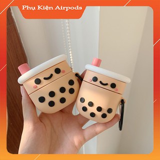 Case airpods - ốp airpods 1/2/3 - trà sữa