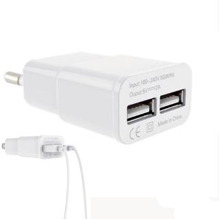 Đầu Sạc 5v 2.1a Usb Phích Cắm Us Eu Cho Điện Thoại Android