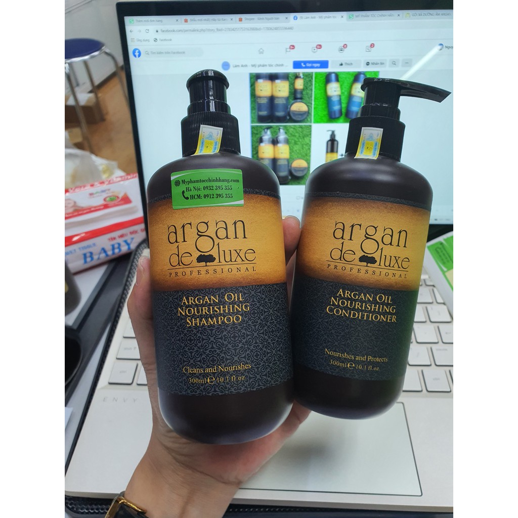 LẺ DẦU GỘI HOẶC DẦU XẢ DƯỠNG ẨM ARGAN DELUXE 300ML - 500ML - 1000ML