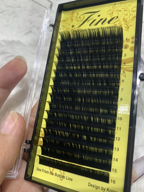 Flash Sale lông mi nối khay Fine 0.10 C, Cc, D, U