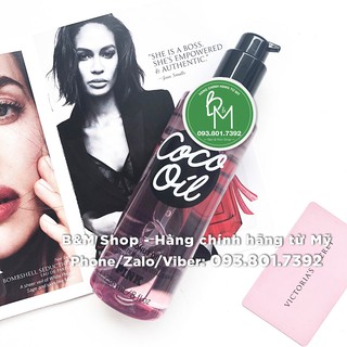 Xịt toàn thân hương nước hoa dạng Dầu Coco Oil Mist, cùng với hương dừa ngọt ngào và say đắm. VS USA