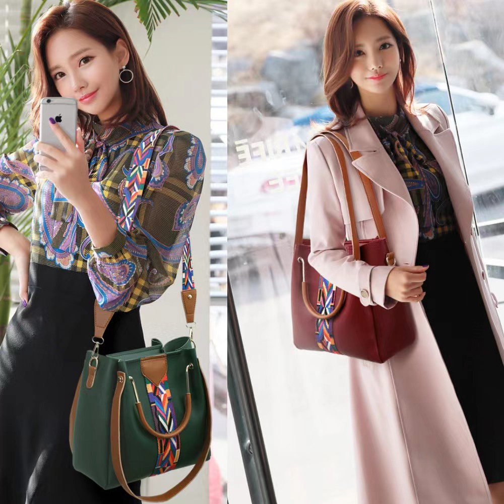 Set Túi Xách 4 Trong 1 Thời Trang Hàn Quốc Cho Nữ