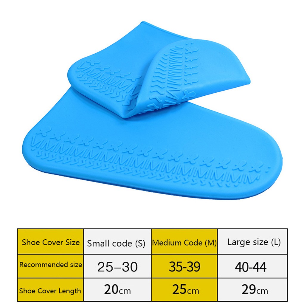 Vỏ bọc giày bằng silicon chống trượt bảo vệ đi trời mưa