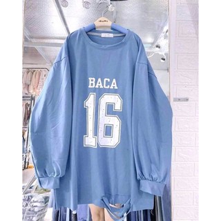 Áo thun tàu số 16 tay bồng rách gấu HANA55