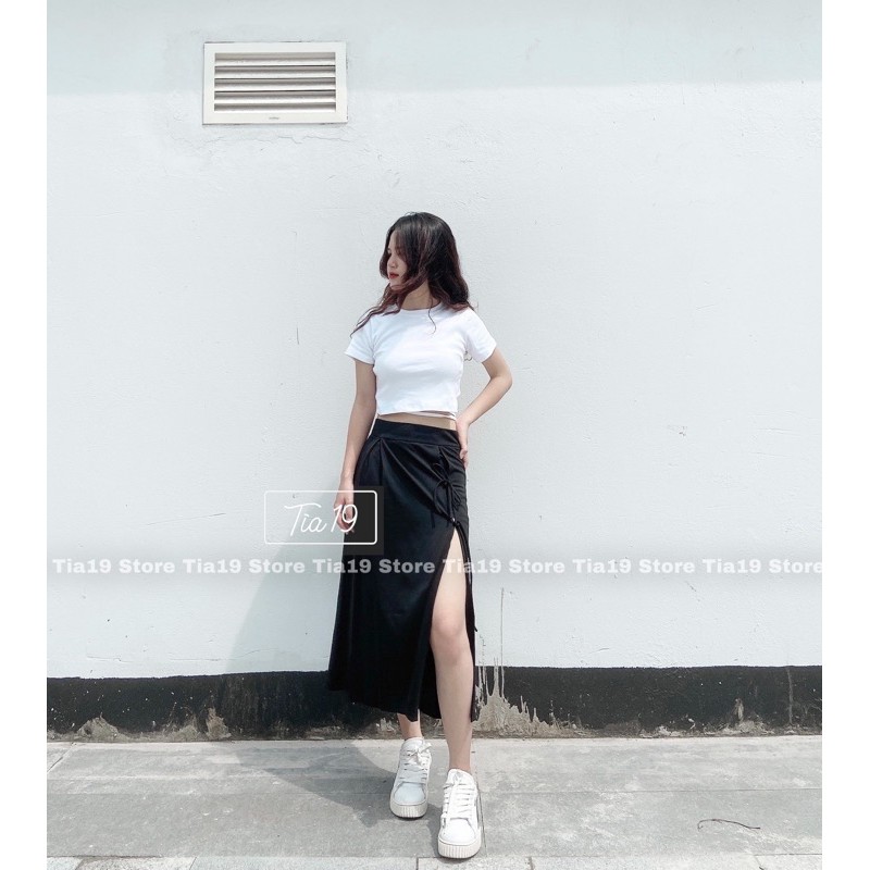 Chân váy buộc dây đen SP000083  ( ẢNH THẬT) | BigBuy360 - bigbuy360.vn