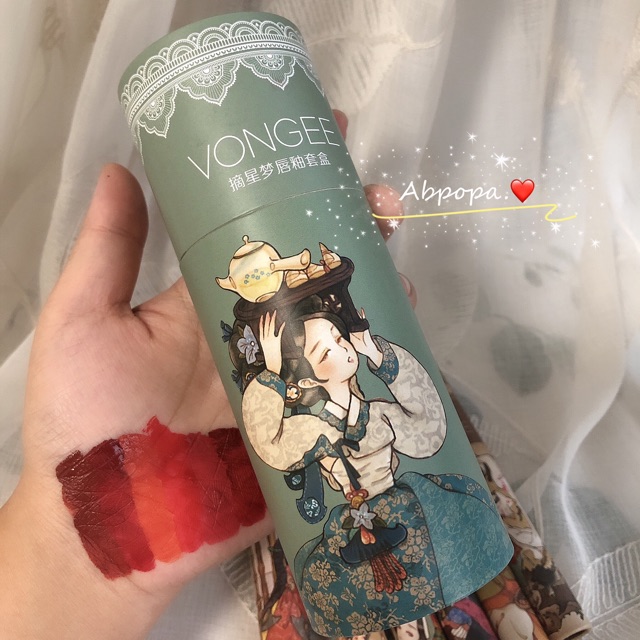 Set 6 Son Kem Lì Lâu Trôi Và Lên Màu Chuẩn Đẹp Von Gee | BigBuy360 - bigbuy360.vn