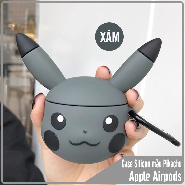 Túi đựng silicon cho tai nghe Airpods hình PIKACHU