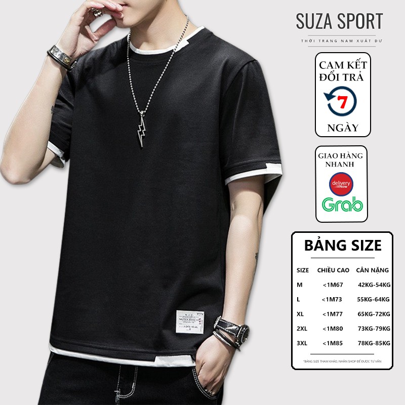 Áo thun Unisex A04 Basic Tee, phông trơn Suza nam nữ tay lỡ oversize form rộng nhiều màu | BigBuy360 - bigbuy360.vn