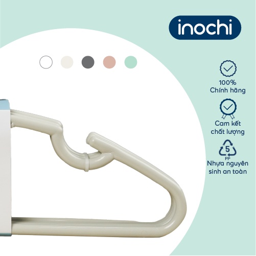 Móc áo xoay Inochi-  Hara 176 màuTrắng ngọc/ Trắng kem/ Ghi sữa/ Hồng nhạt/ Xanh bạc hà