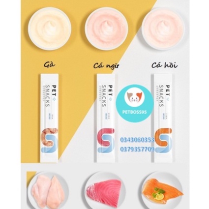 COMBO 20 CÂY SÚP THƯỞNG MÈO MIX VỊ