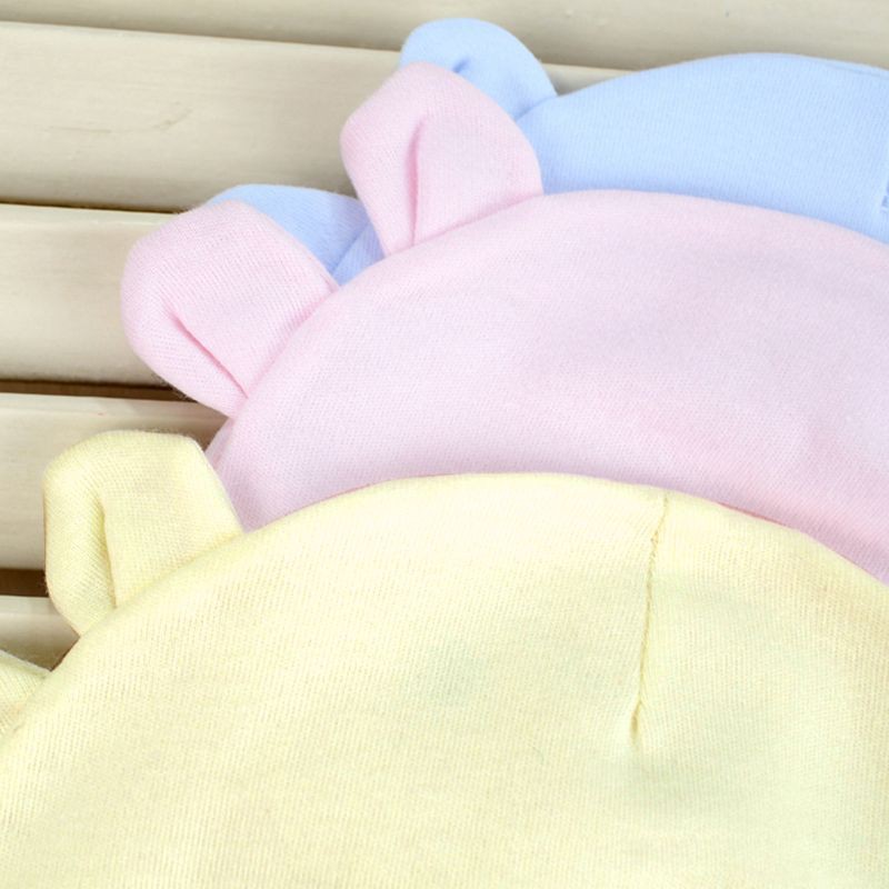 Mũ Beanie Cotton Họa Tiết Mặt Cười Đáng Yêu Cho Bé