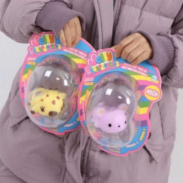 đồ chơi xả stress nắn bóp Jelly squeezables Mochi xuất dư cho bé giá web 5$