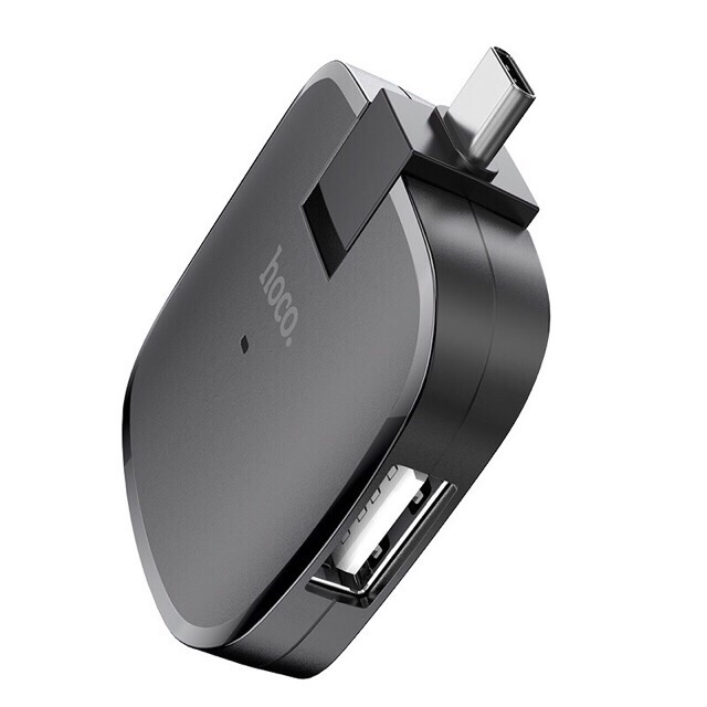 Bộ chuyển đổi Hoco HB11 Type-C sang 3 cổng USB