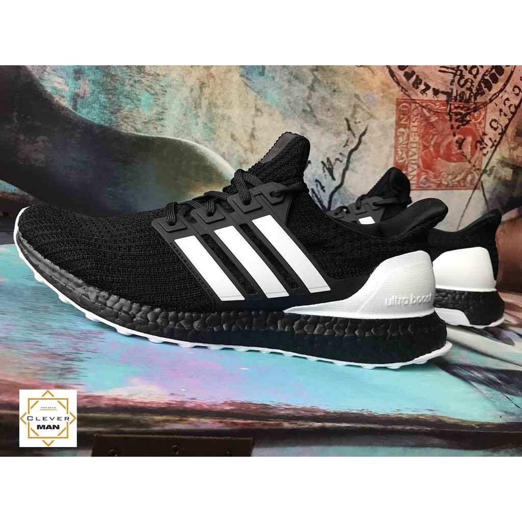 GIẦY đẹp (SIÊU HOT) giày thể thao ULTRA BOOST 4.0 orca đen kẻ trắng giá tốt 2020 : hot