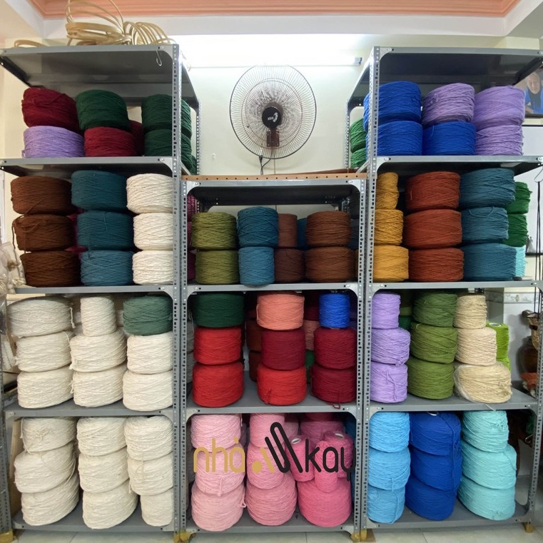 500 gram Dây thừng màu MÀU KEM macrame 5mm 3 xoắn