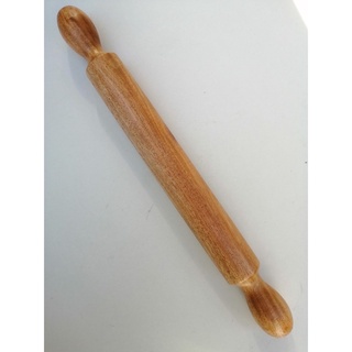 Cây cán bột, lăn bột bằng gỗ, có tay cầm- 39cm