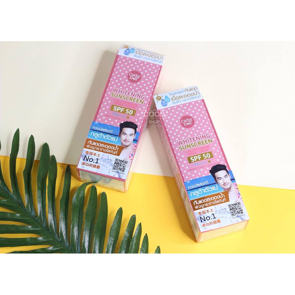 Kem chống nắng trắng da và make up Magic cream - Cathy Doll