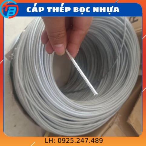 Dây Cáp Thép Bọc Nhựa 3MM,5MM, 6MM, 8MM, 10MM, Bán Lẻ Theo Mét - CÁP THÉP THỦ ĐỨC