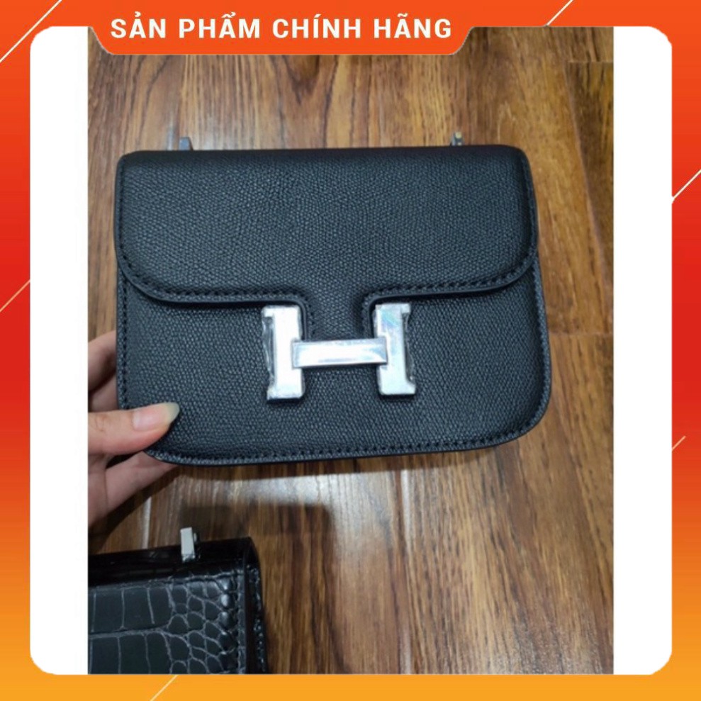 PHỤ KIỆN HOT Túi xách nữ da sần LINADY BAG's, Túi đeo chéo nữ da PU khóa chữ H cao cấp kích thước 21x20x12x8cm